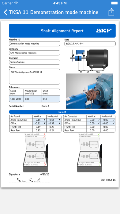 Shaft Alignment Tool TKSA 11 Screenshot