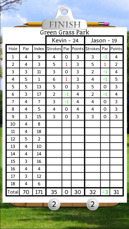 Golf & Discgolf scorecard Lite screenshot-3