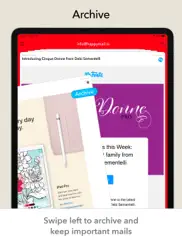 email client - swipe mail app iPad Captures Décran 2