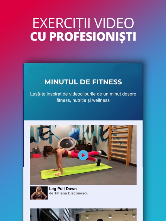 UPfit Romania iPad screenshot
