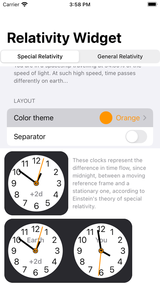 #4. Relativity Widget (iOS) 由: Eliott Morgensztern