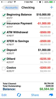 accounts 2 checkbook iphone screenshot 3