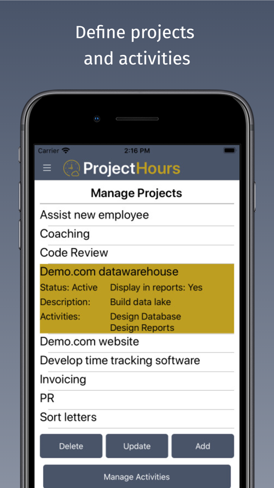 #1. Project Hours Time Tracking (iOS) 由: Bert-Jan Lappenschaar