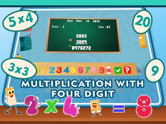 Multiplication Games 4th Grade iPad screenshot