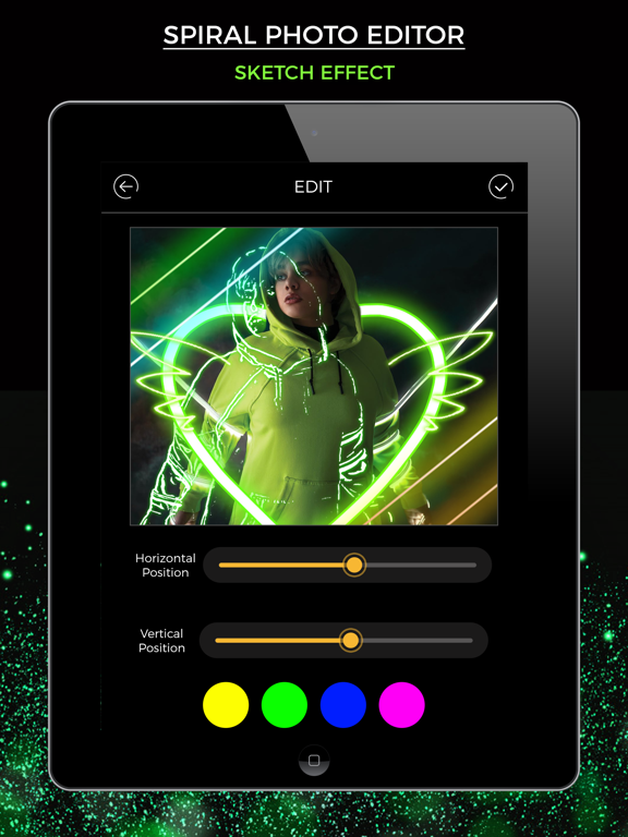 Screenshot #5 pour Neon Photo Editor - No Crop