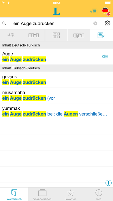 Screenshot #2 pour Großes Türkisch Wörterbuch