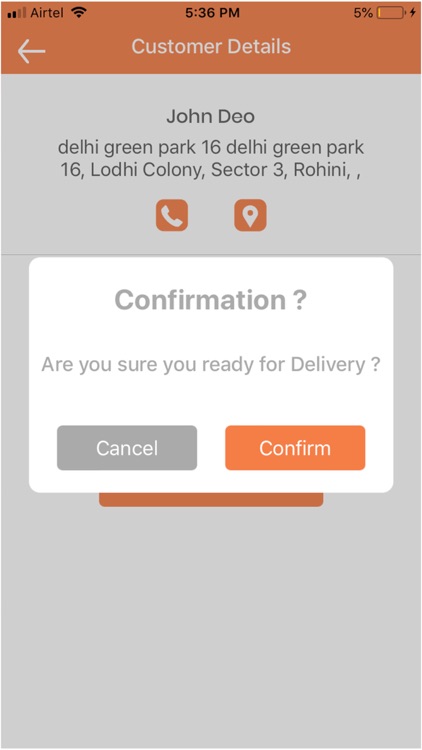 Table Monks Delivery App