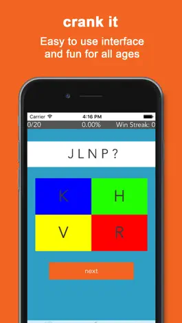 Game screenshot Crank It! Letters Brain Teaser apk