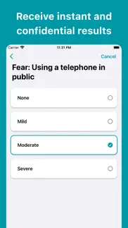 social anxiety test iphone screenshot 2