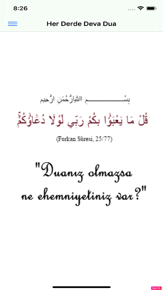 #1. Her Derde Deva Dua (iOS) Podle: Ilker Muhsin Sahin