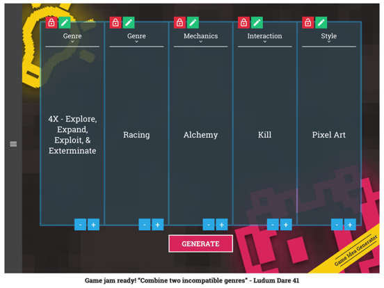 Screenshot #4 pour Awesome Game Idea Generator