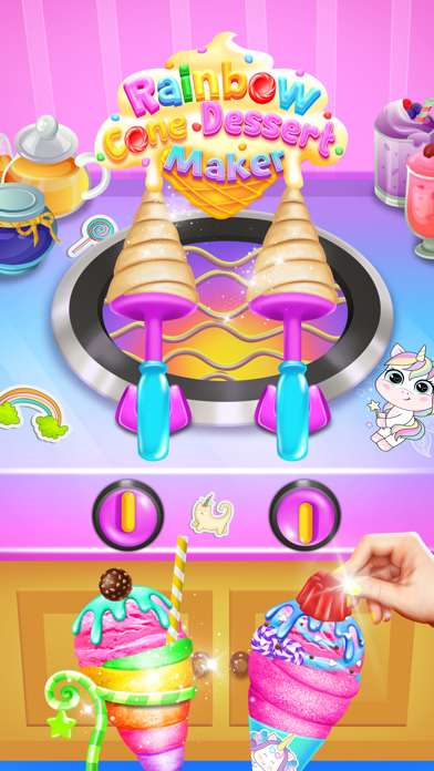 Rainbow Cone Dessert Maker Screenshot