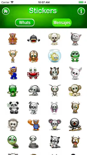 Captura de pantalla de 3D Stickers Lite, Messages en iPhone 5