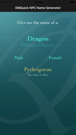 Game screenshot DMQuick Random Names apk