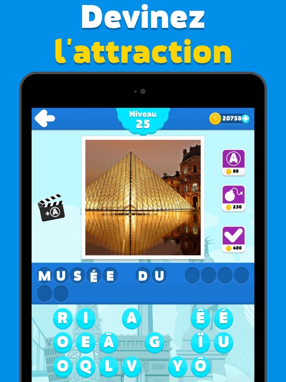 Screenshot #4 pour Attractions quiz - Jeu de mots