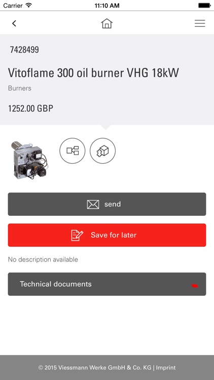 Viessmann Spare Part App