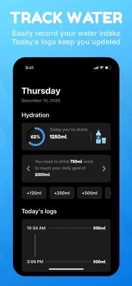 Game screenshot Water Tracker + Reminder mod apk