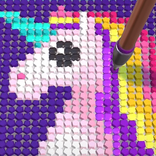 Diamond Painting ASMR Coloring free software for iPhone and iPad
