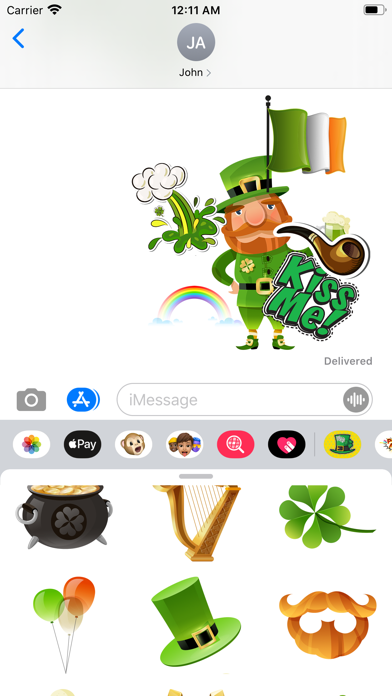 Screenshot #1 pour St. Patrick's Sticker Pack