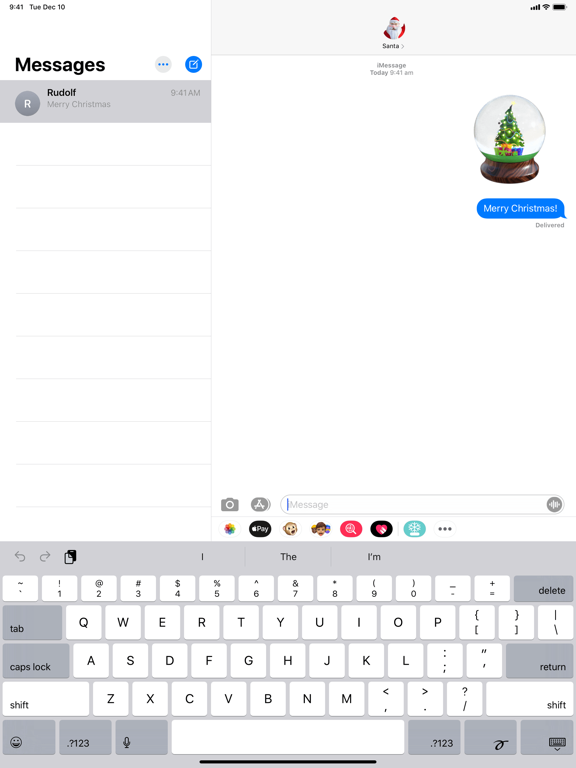 Screenshot #6 pour Christmas Snow Globe Sticker