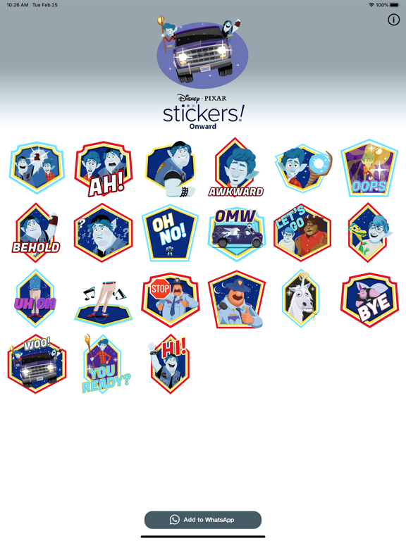 Screenshot #4 pour Pixar Stickers: Onward