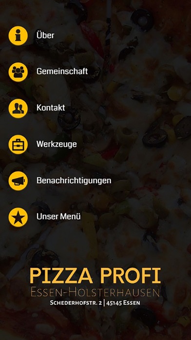 Screenshot #1 pour Pizza Profi Essen