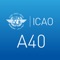 The ICAO A40 mobile app is the official events guide that allows attendees to navigate the conference agenda and social events, including information about sessions, speakers, sponsors