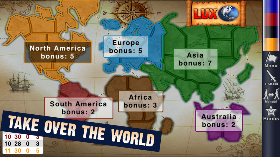 #1. Lux DLX 3 - Map Conquest Game (iOS) 来自: Sillysoft Games