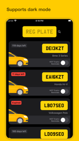 MOT Reminders & MOT History UK screenshot