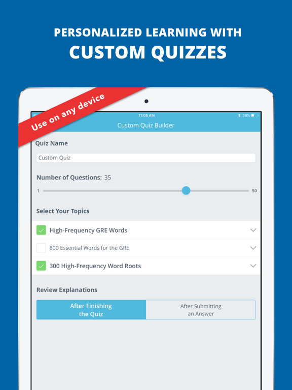 Screenshot #5 pour GRE Vocabulary Flashcards Prep