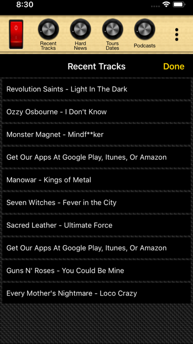 HardRadio Heavy Metal Radio Screenshot