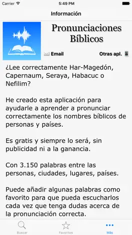 Game screenshot Pronunciaciones Bíblicos hack