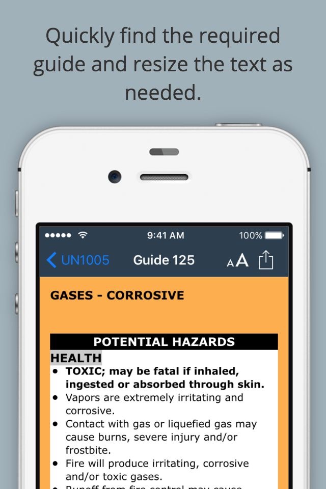 HazMat Reference screenshot 3