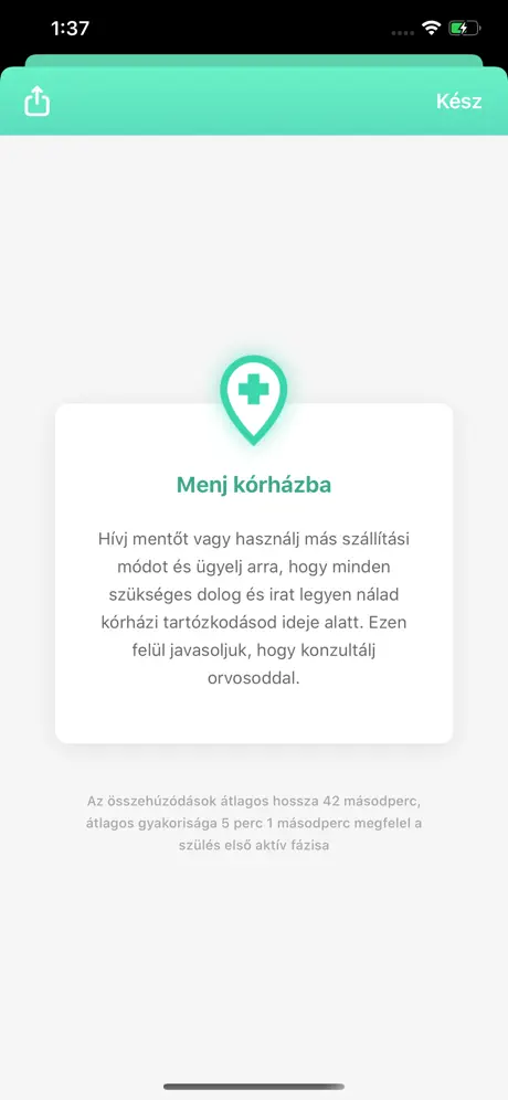 Méhösszehúzódás időzítő