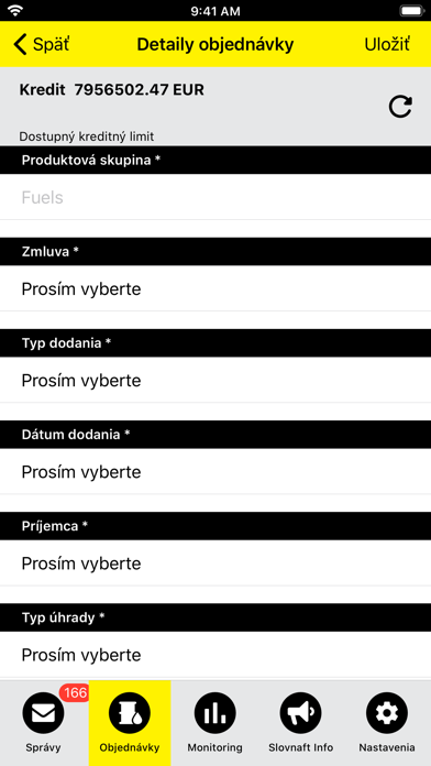 myISA Slovnaft Screenshot