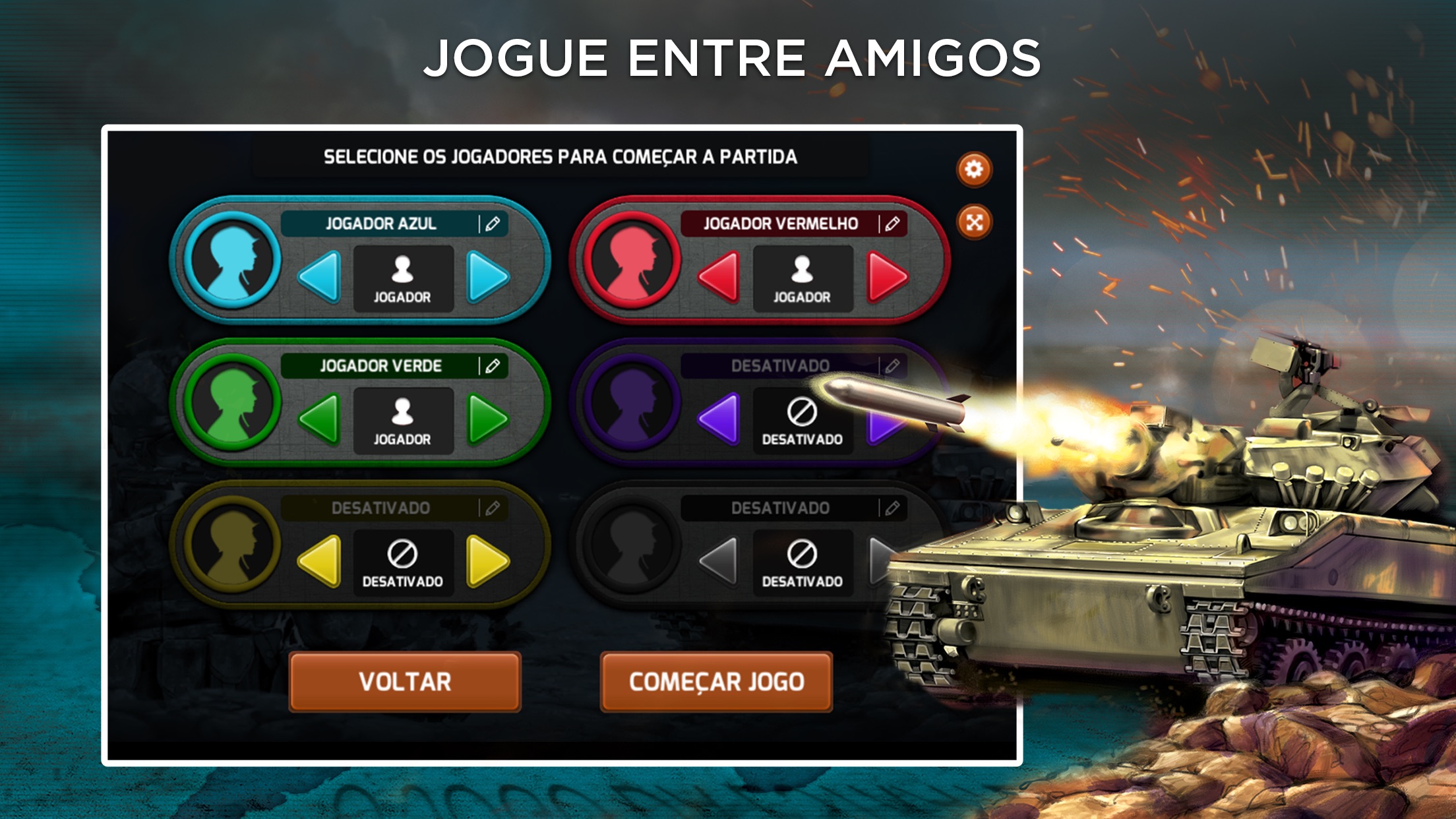 Screenshot do app War