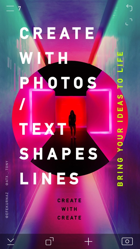 #3. CREATE: Graphic Design + Fonts (iOS) 由: Anything is