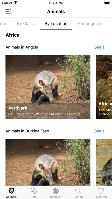 Animal Facts (Animal World) Screenshot