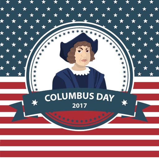 Columbus Day GIF Stickers 2017 icon