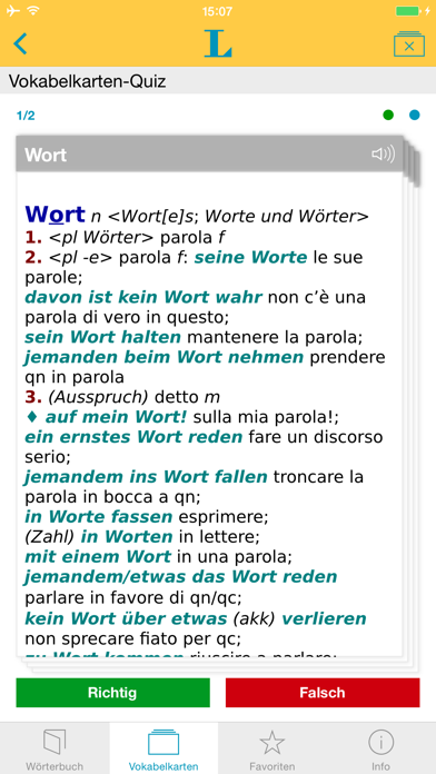 Screenshot #3 pour Großes Italienisch Wörterbuch