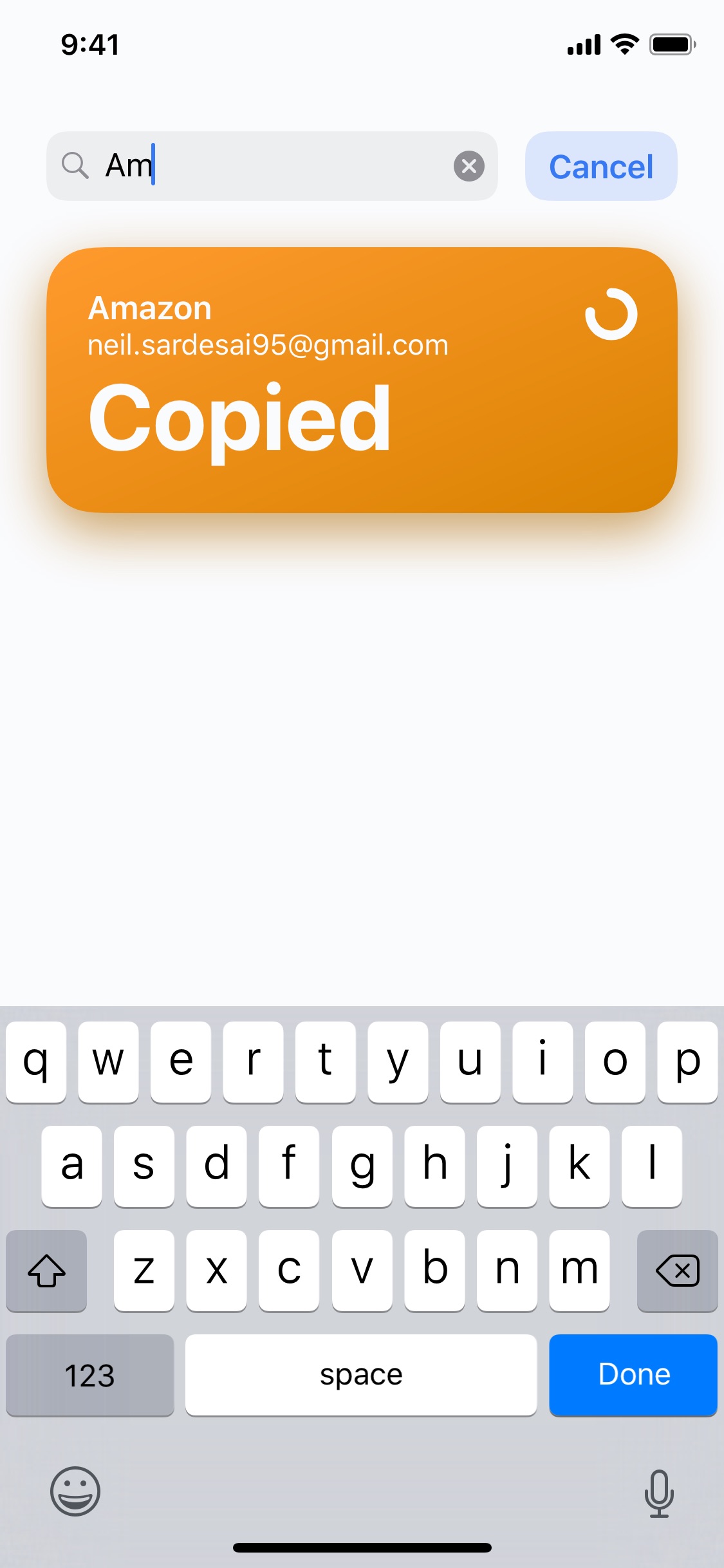 Screenshot do app Step Two