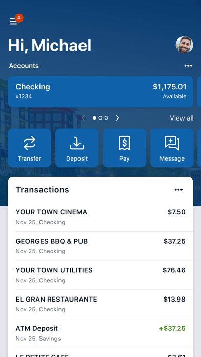 Greenville FCU Banking Screenshot