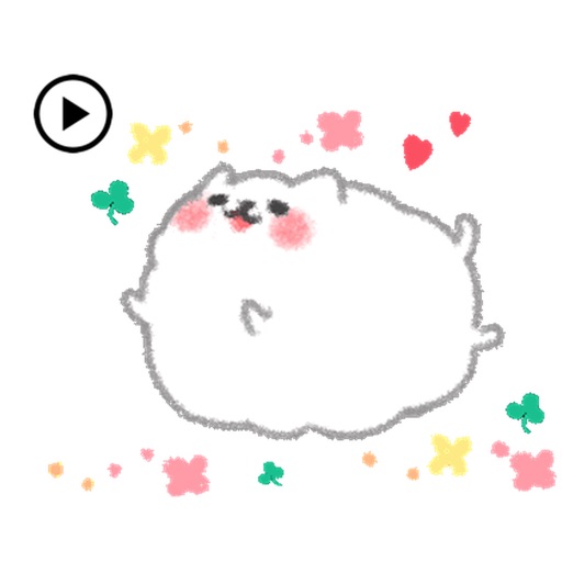 Animated Chubby Pomeranian Dog