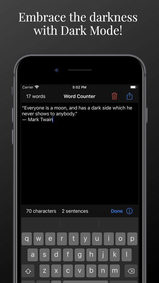 #6. Word Counter Tool (iOS) Podle: Xueqin Huang