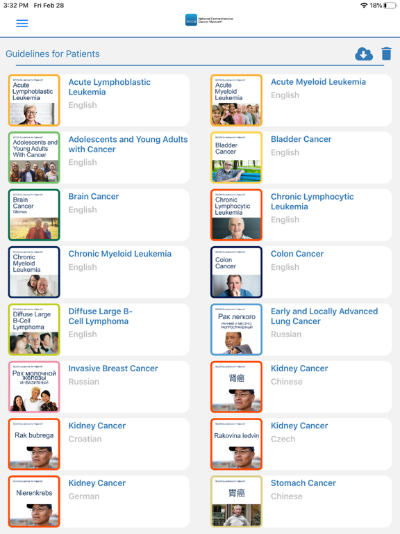 Screenshot #4 pour NCCN Patient Guides for Cancer