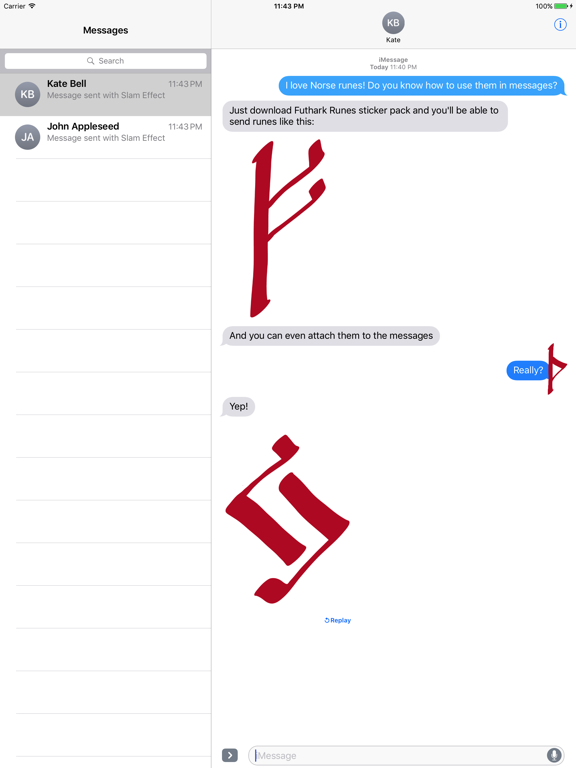 Screenshot #4 pour Viking's Runes – sticker pack