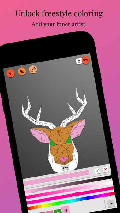 Color Me Happy 3D iPhone screenshot 4 - Entertainment app