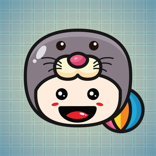 Sticker Me Seal Mascot Boy icon