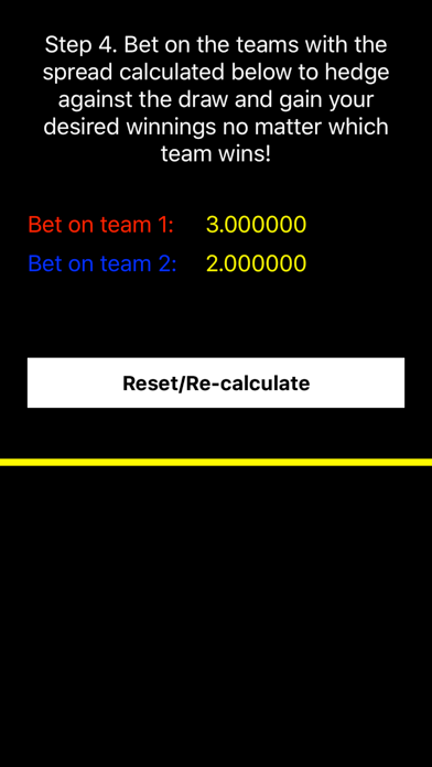 Sure Win Bet Calculator screenshot 4