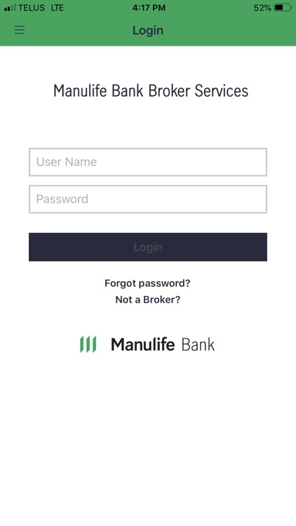 Manulife Bank Broker Services